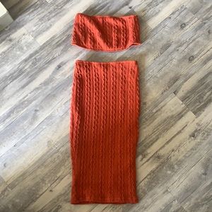 Jluxlabel skirt set worn twice